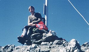 Josef Ortner am Gipfel